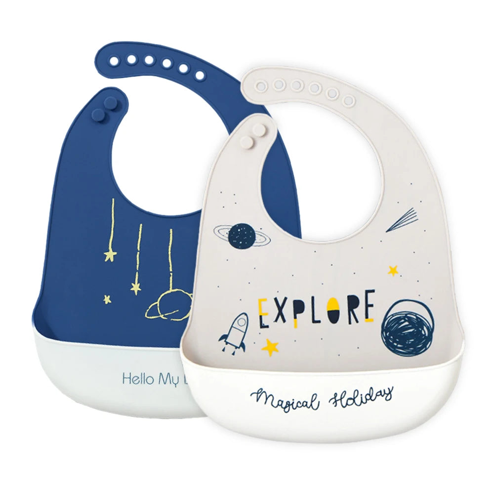 Babero Impermeable con Recolector de Migajas