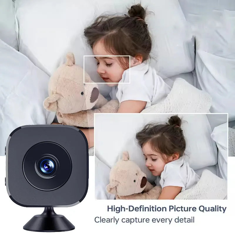 Set de Mini Cámara de Seguridad WiFi HD - Monitor de Bebé y Vigilancia Remota