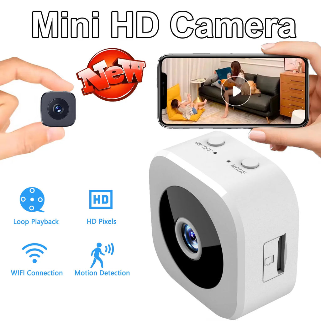 Set de Mini Cámara de Seguridad WiFi HD - Monitor de Bebé y Vigilancia Remota