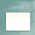 Notas Adhesivas Transparentes - Pack de 50 Hojas Impermeables.