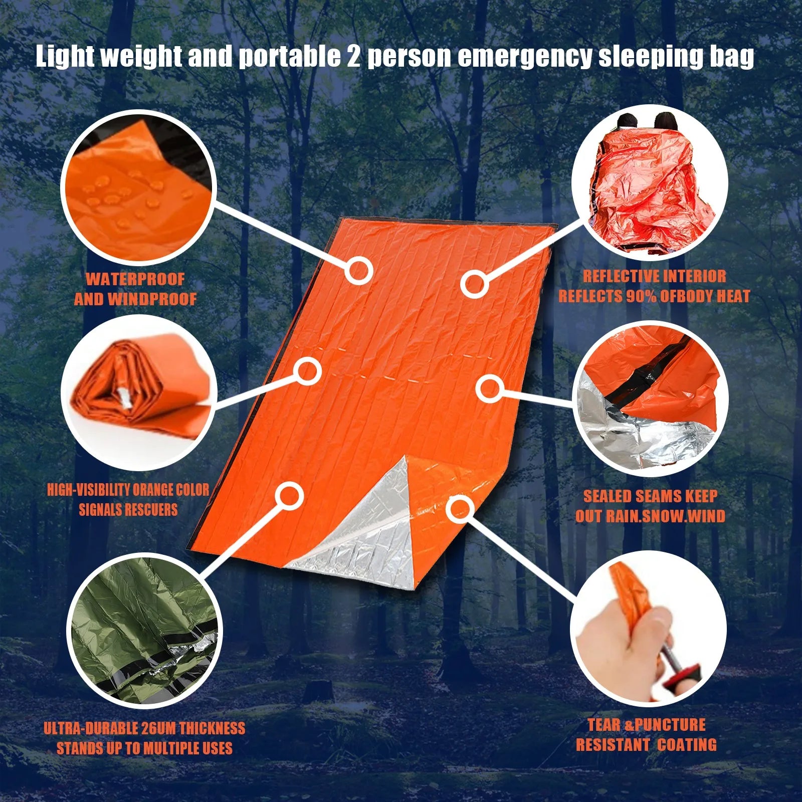 Saco de Emergencia Térmico.