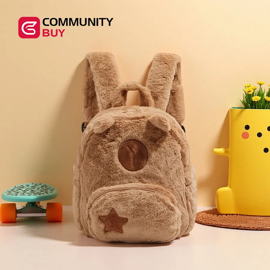 Mochila Infantil de Capibara con Diseño Animado