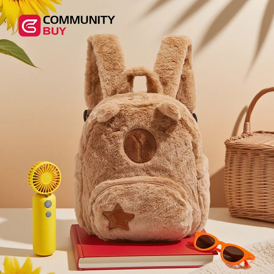 Mochila Infantil de Capibara con Diseño Animado