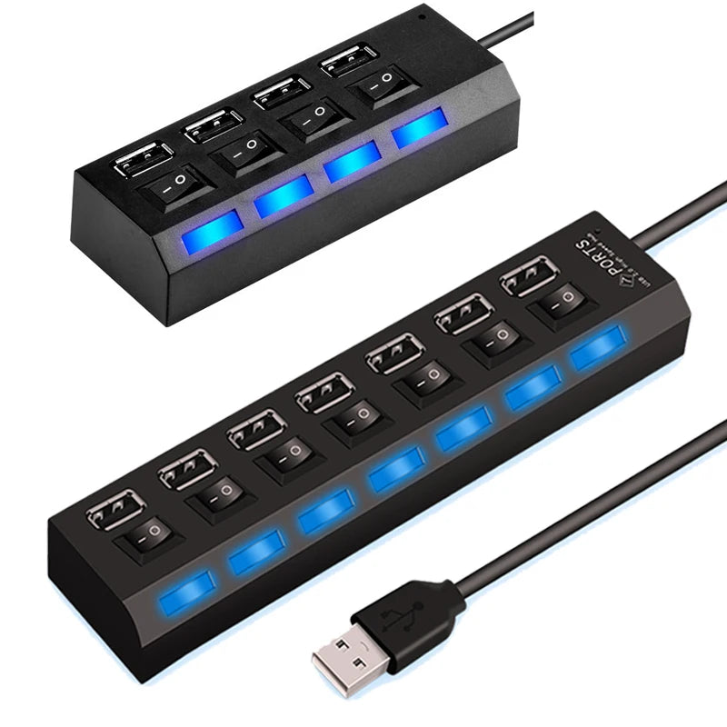 Hub USB 3.0 de alta velocidad con 4/7 puertos...