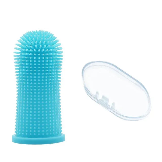 Cepillo de Dedo para Mascotas: Limpieza Dental Suave y Efectiva.