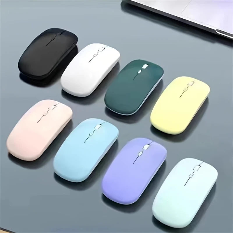 Mouse Inalámbrico Ultra Slim: Bluetooth y Clic Silencioso.