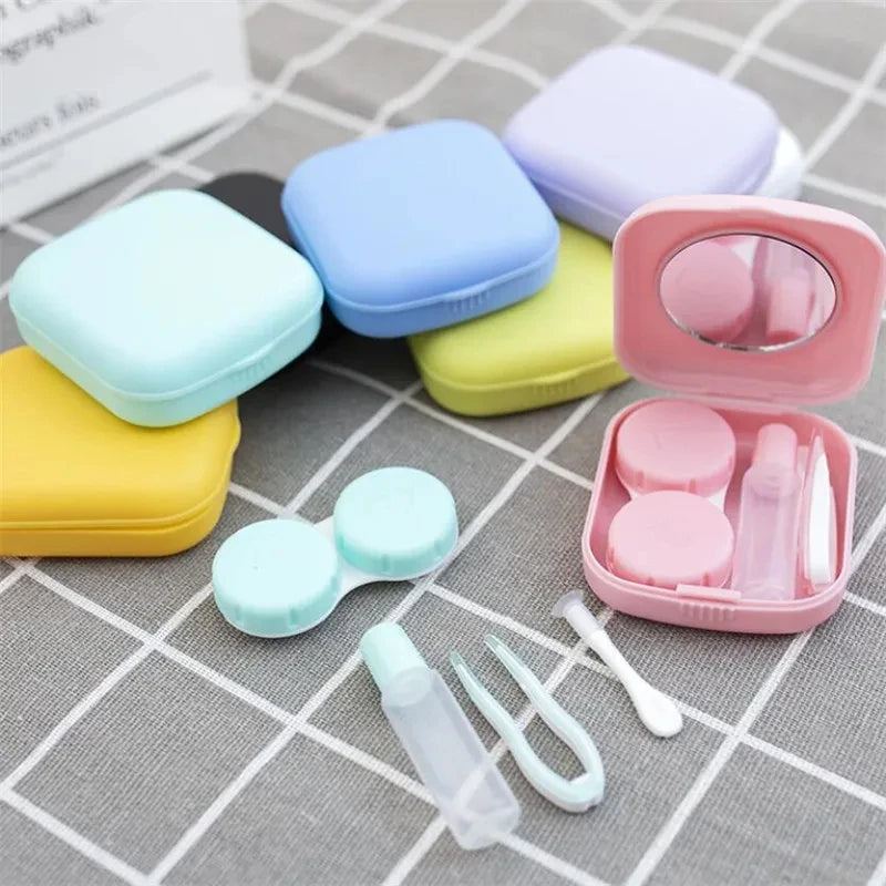 Kit de Viaje para Lentes de Contacto - Estuche con Espejo y Accesorios
