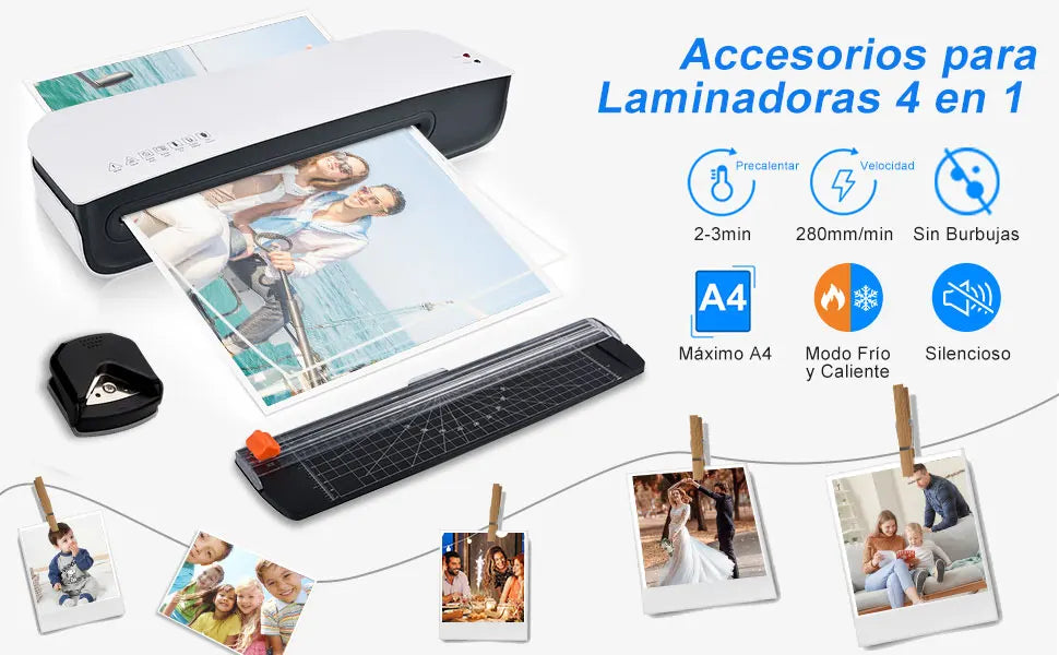 Enmicadora Térmica A4 Profesional 4 en 1 - DarExpress™