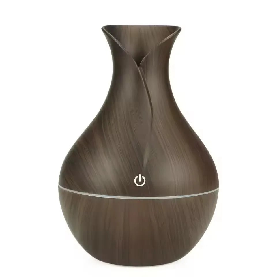 USB Ultrasonic Cool Mist Sprayer Essential Oil Fragrance 200ml Mini Home Wood Grain Air Humidifier Electric Air Aroma Diffuser