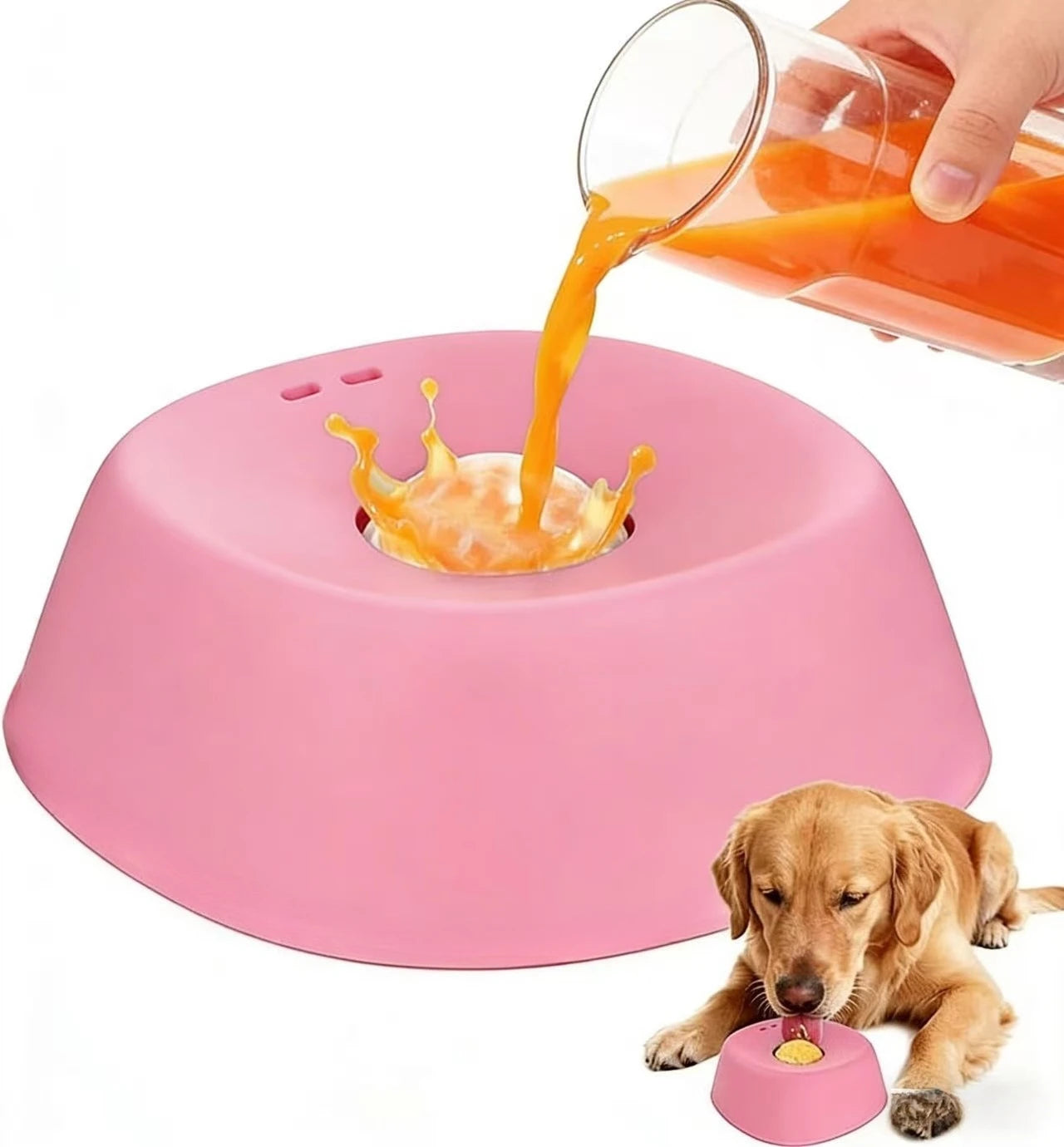 Comedero Lento Esférico "Lick-Ball" - Anti-Ansiedad para Perros.