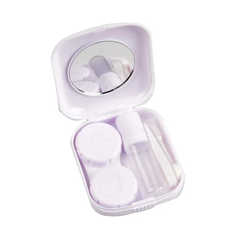 Kit de Viaje para Lentes de Contacto - Estuche con Espejo y Accesorios