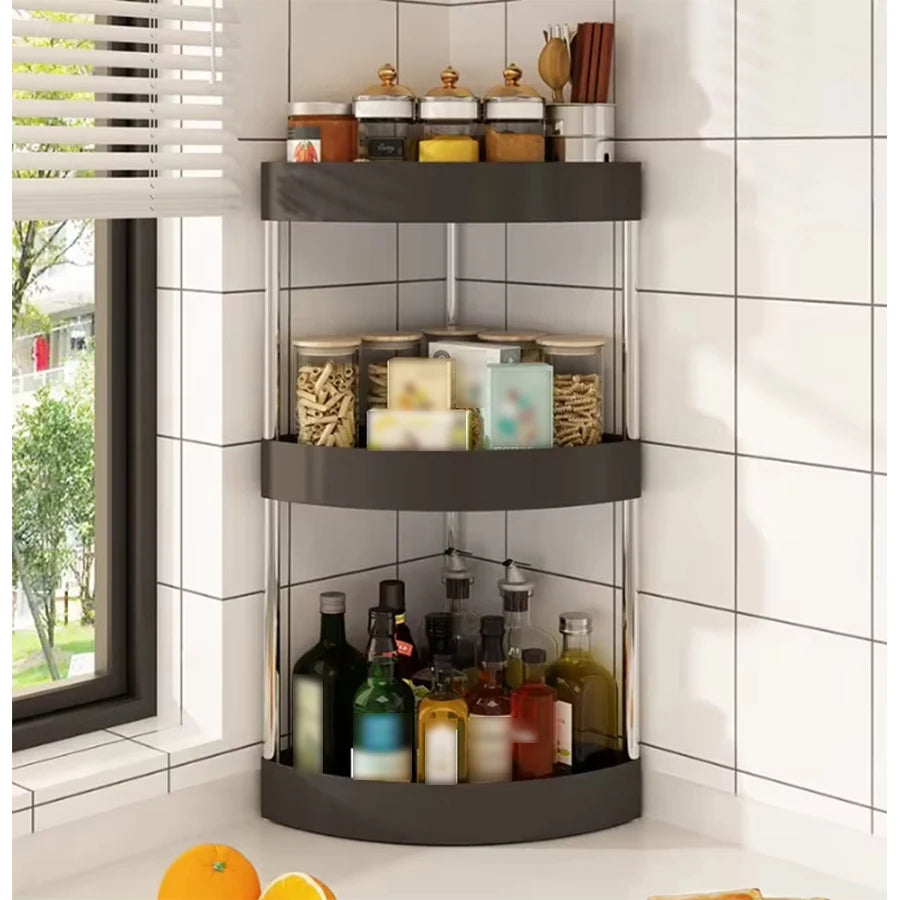 Organizador Esquinero de 3 Niveles para Baño y Cocina - DarExpress™