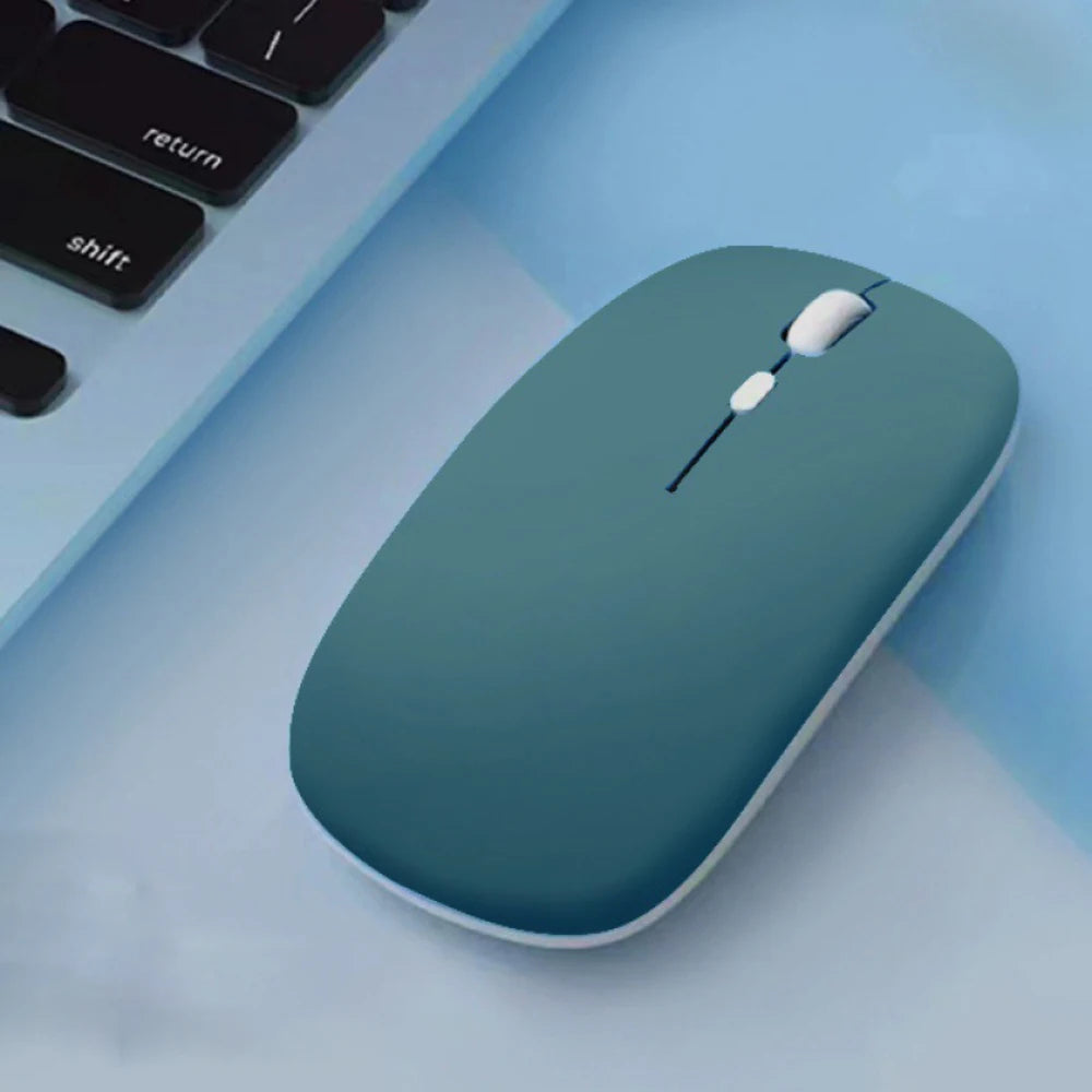 Mouse Inalámbrico Ultra Slim: Bluetooth y Clic Silencioso.