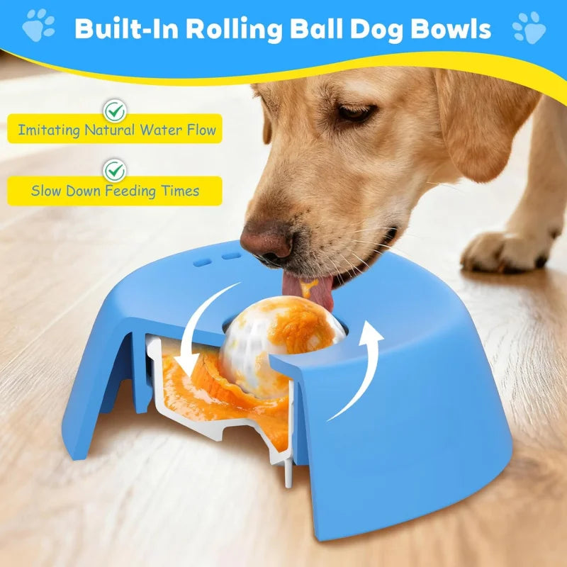 Comedero Lento Esférico "Lick-Ball" - Anti-Ansiedad para Perros.