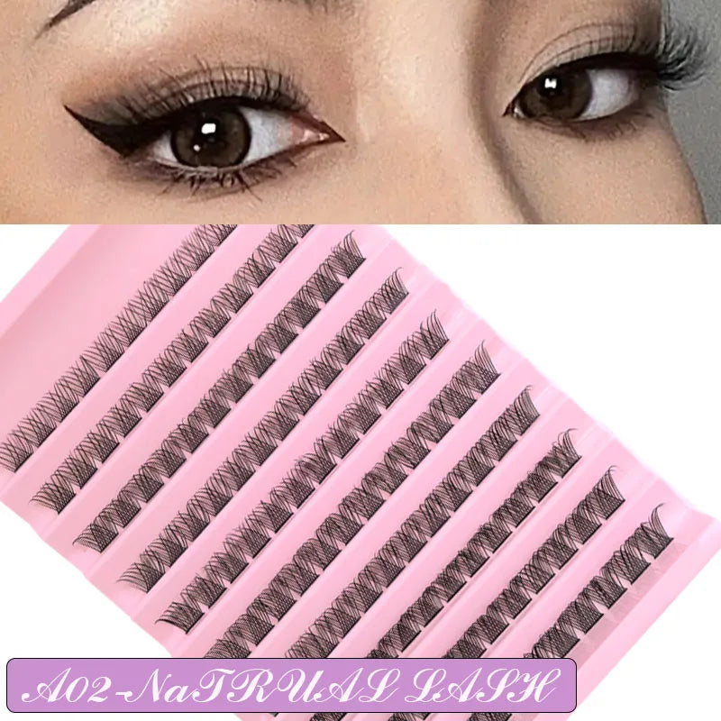 Kit de Extensiones de Pestañas DIY - Lash Clusters con Bond & Seal
