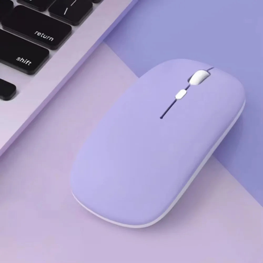 Mouse Inalámbrico Ultra Slim: Bluetooth y Clic Silencioso.
