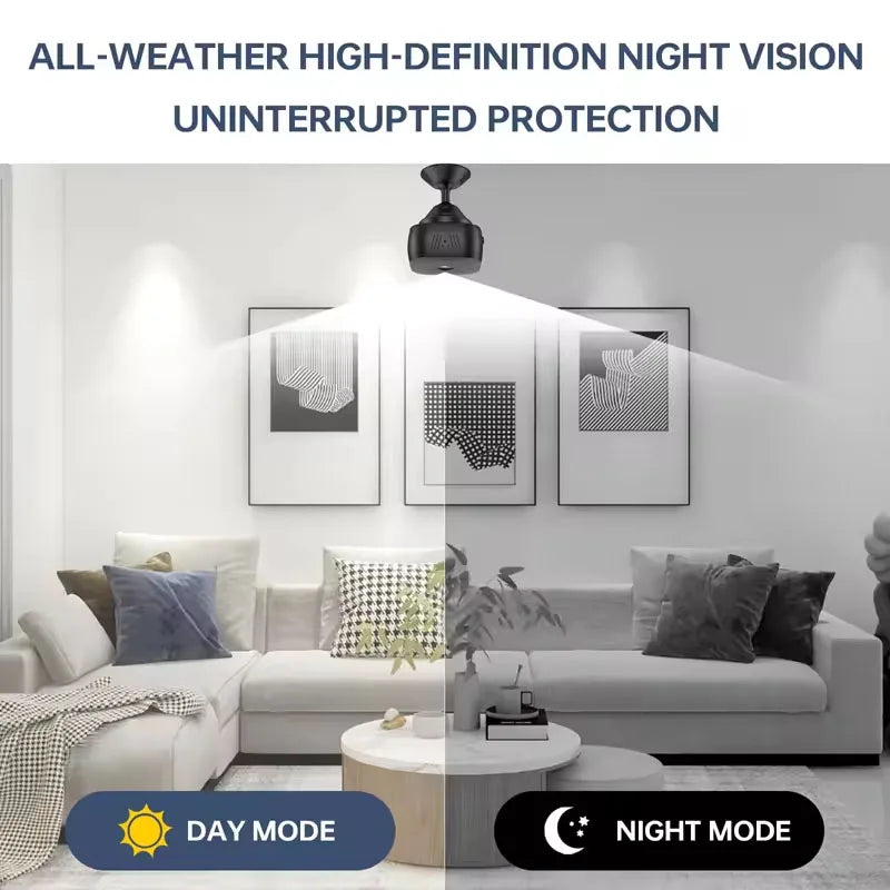 Set de Mini Cámara de Seguridad WiFi HD - Monitor de Bebé y Vigilancia Remota