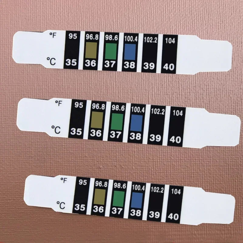 Set de Tiras Termómetro para Bebé - Monitoreo de Fiebre sin Contacto