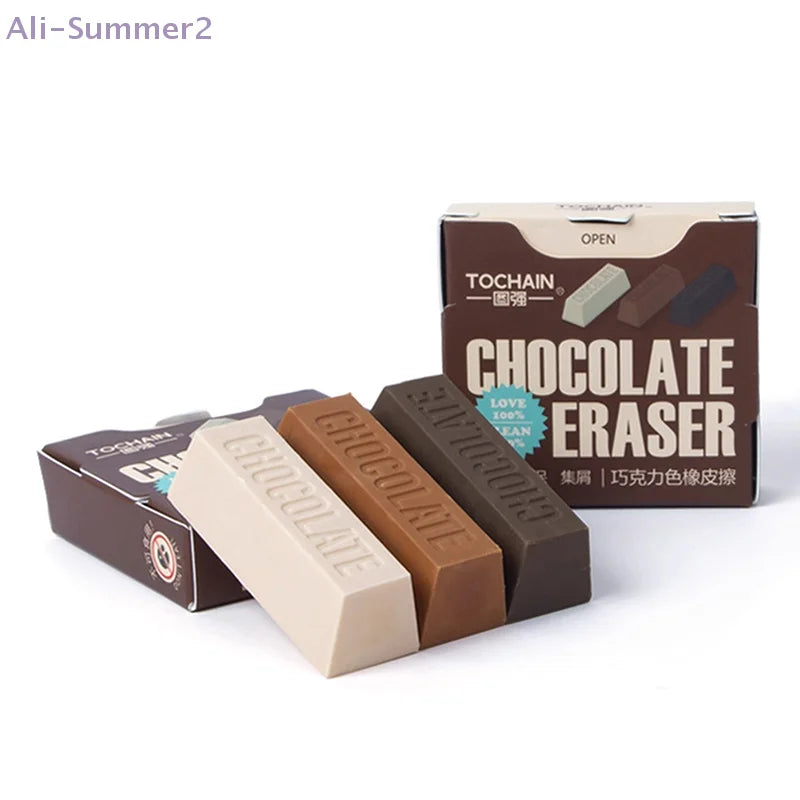 Set de Gomas de Borrar "Choco-Eraser" - Diseño Realista XL.