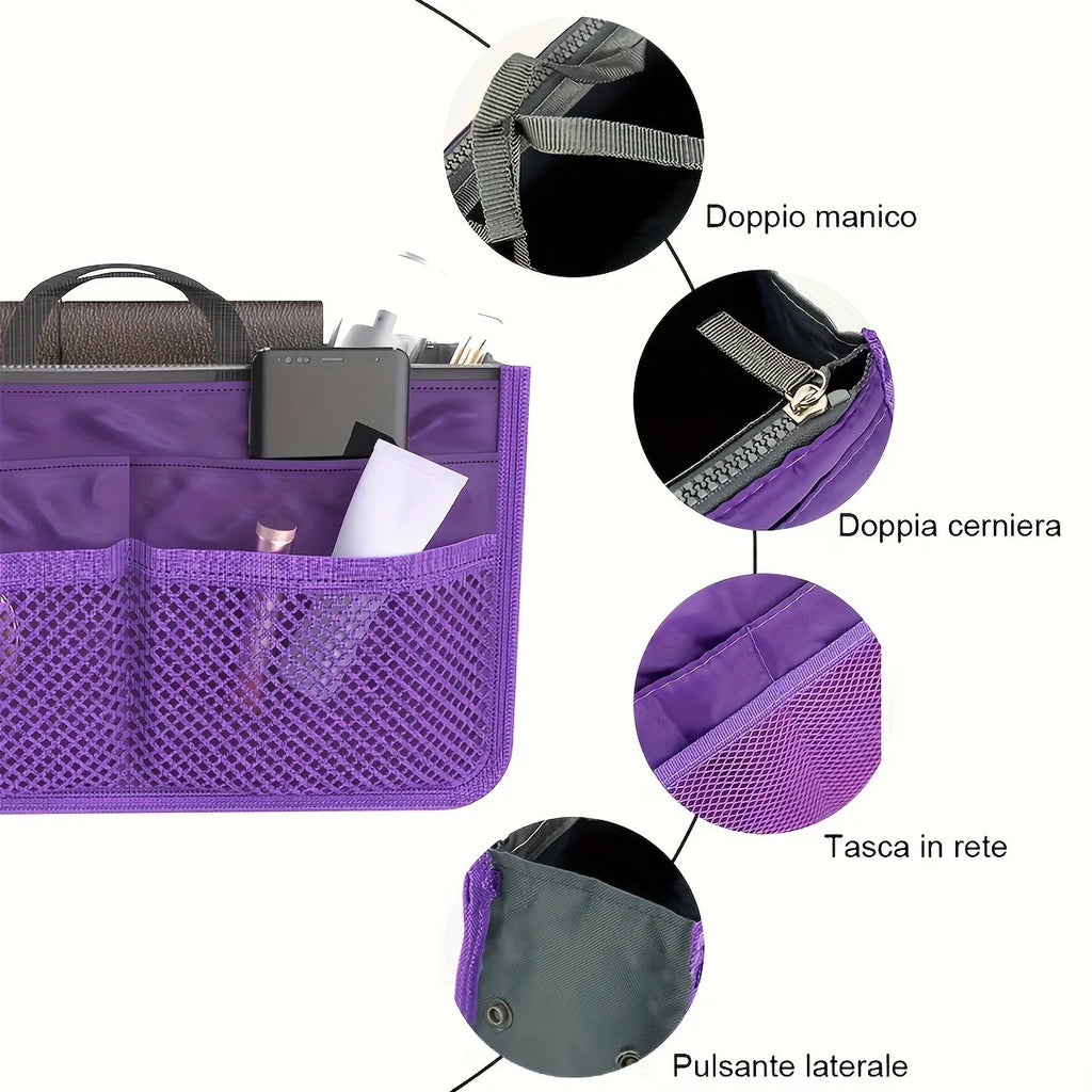 Bolsa Organizadora de Viaje y Cosméticos: Gran Capacidad y Portátil.