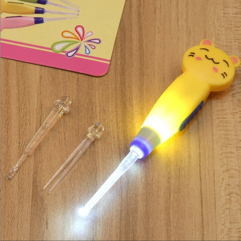 Limpiador de Oídos con Luz LED para Bebés: Limpieza Segura y Precisa
