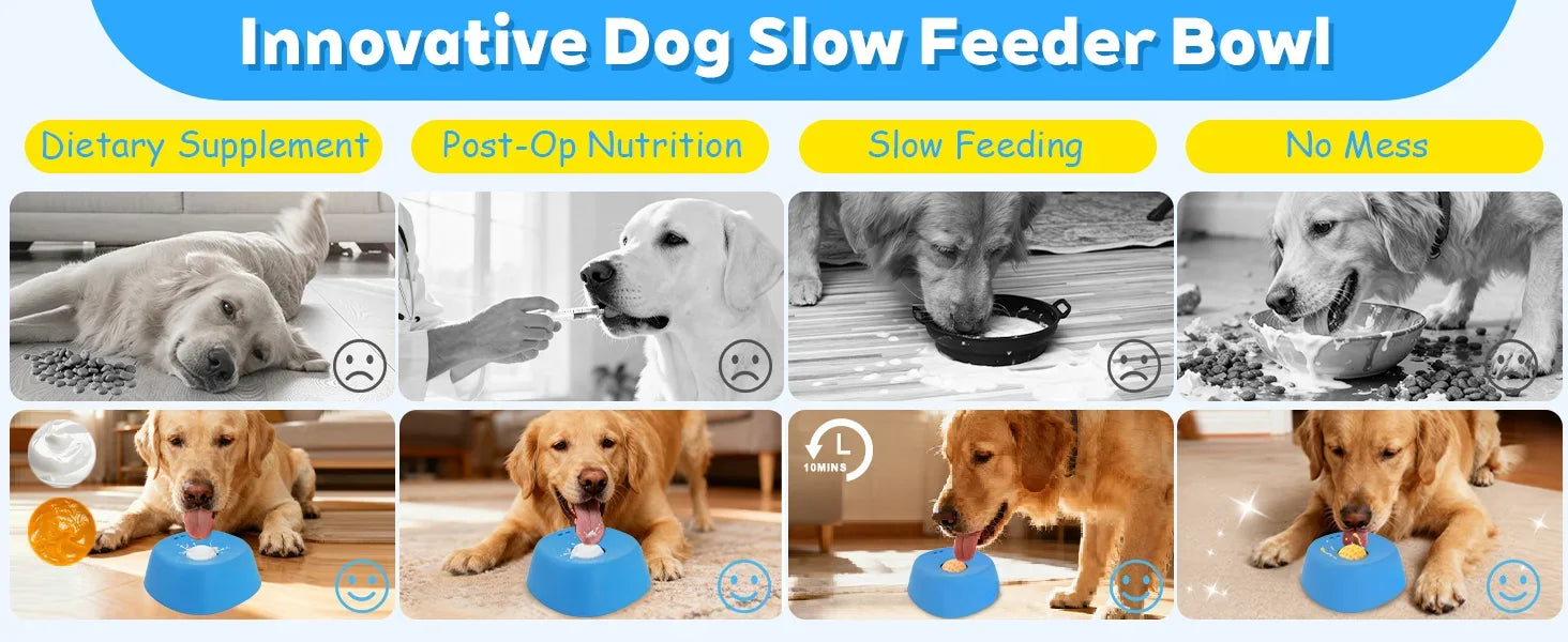 Comedero Lento Esférico "Lick-Ball" - Anti-Ansiedad para Perros.