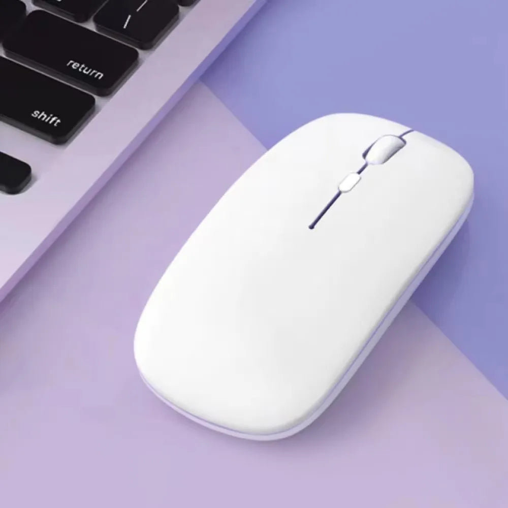 Mouse Inalámbrico Ultra Slim: Bluetooth y Clic Silencioso.