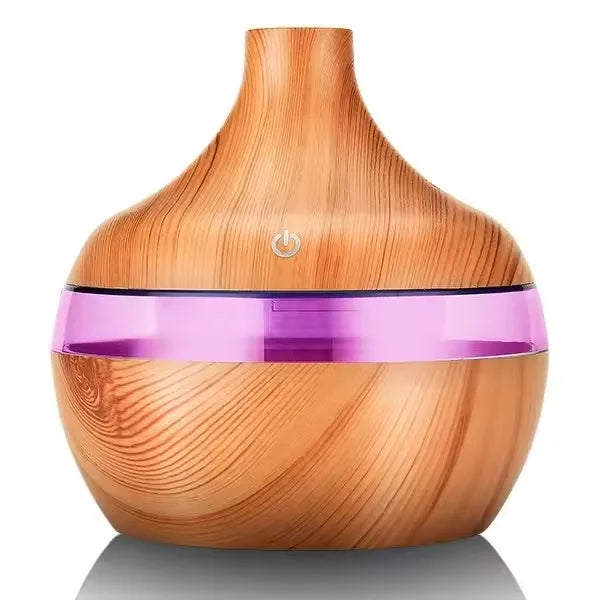 USB Ultrasonic Cool Mist Sprayer Essential Oil Fragrance 200ml Mini Home Wood Grain Air Humidifier Electric Air Aroma Diffuser