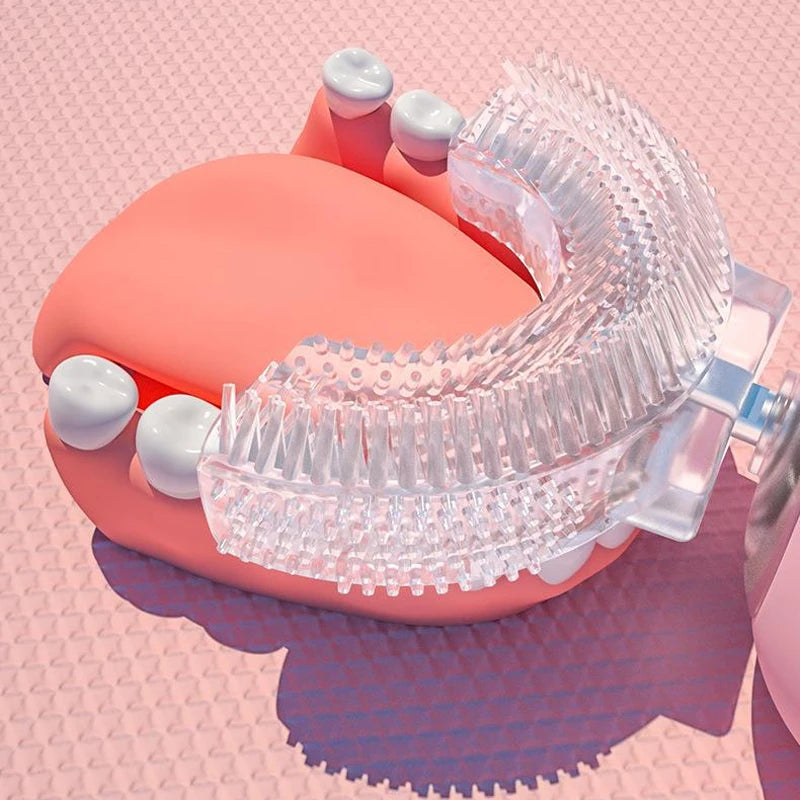 Cepillo Eléctrico 360° para Niños - Limpieza Automática en "U"