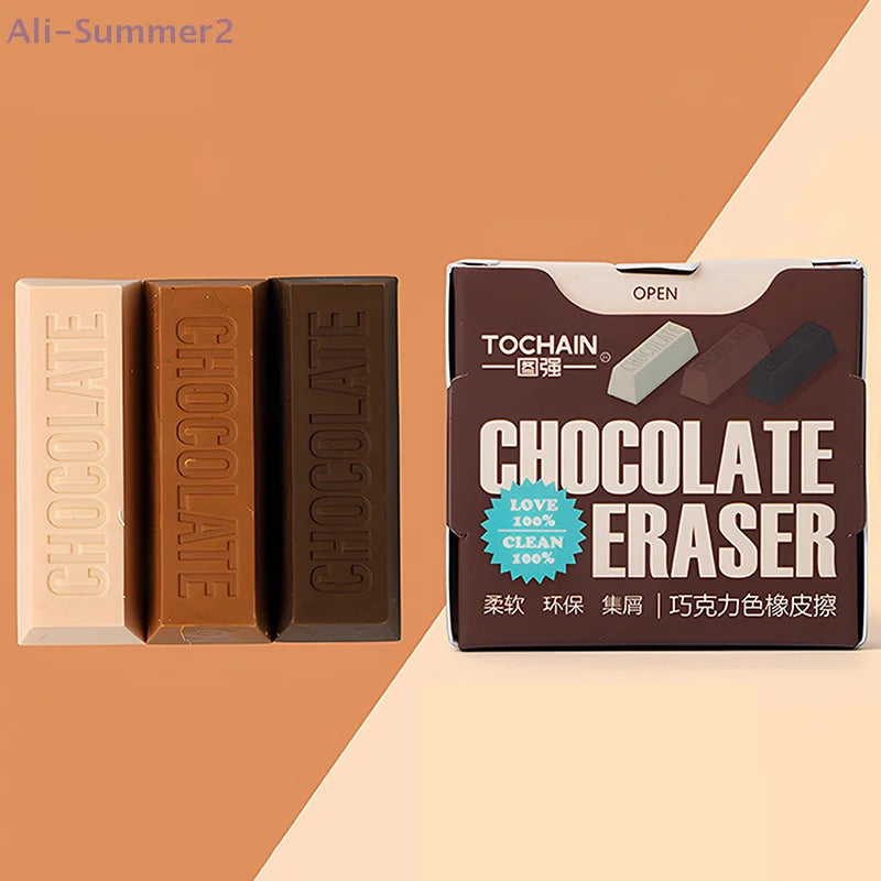 Set de Gomas de Borrar "Choco-Eraser" - Diseño Realista XL.