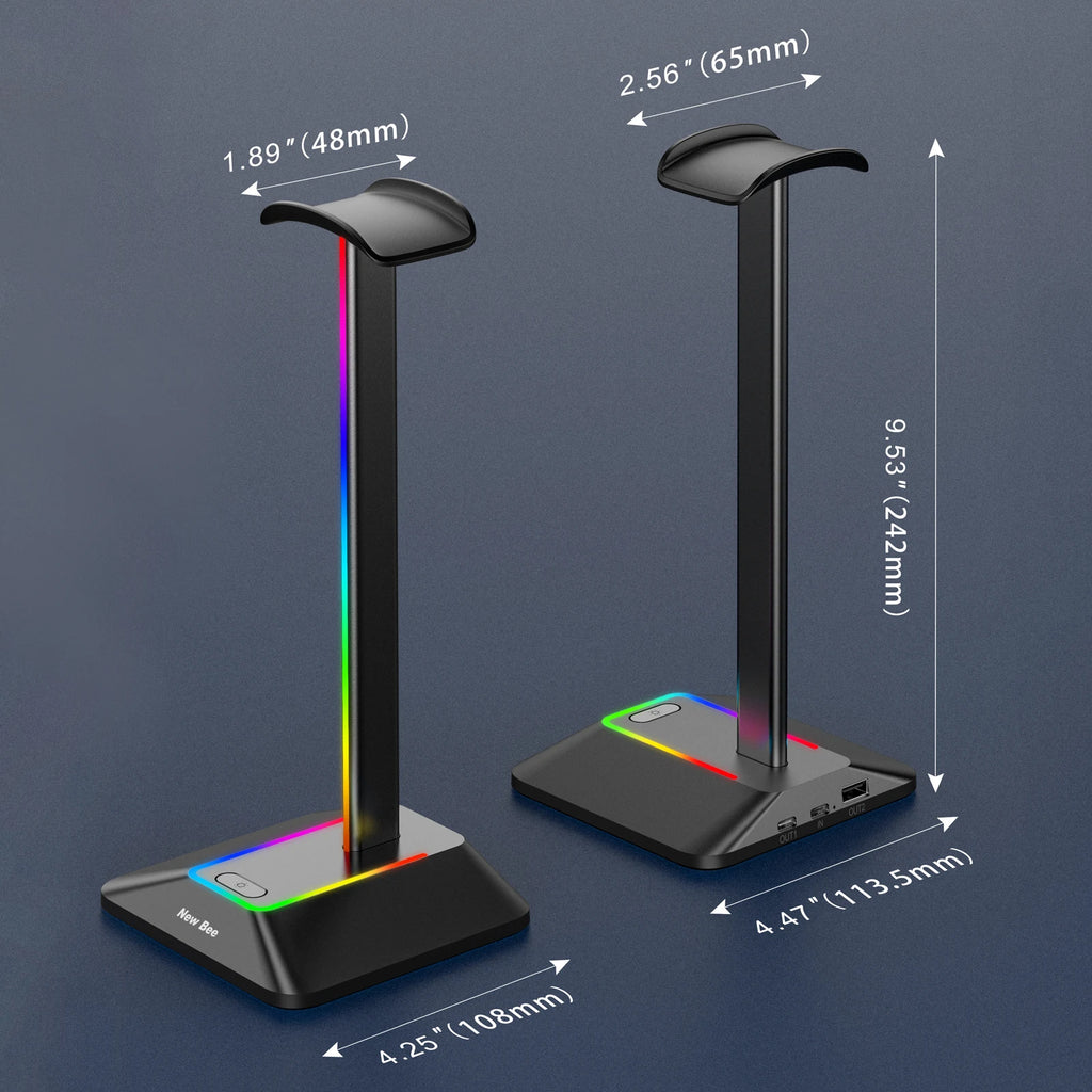 Soporte para auriculares New Bee Z8 RGB...