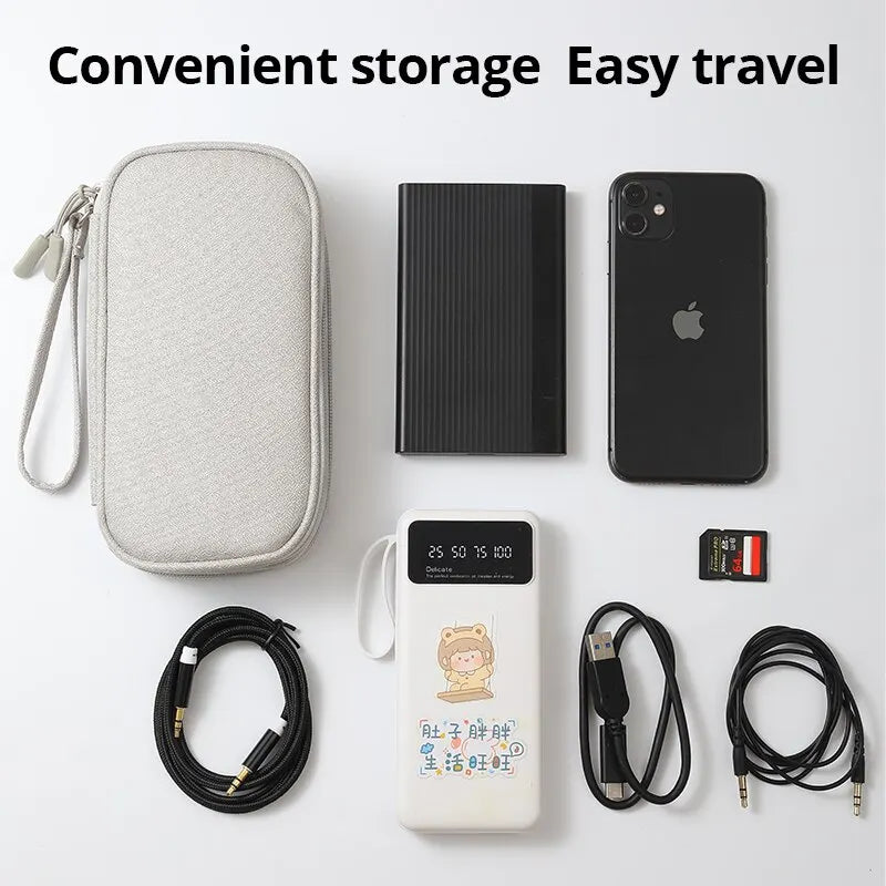 Estuche Organizador de Cables y Gadgets - Maletín de Viaje Portátil