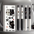 Set de Plumas de Gel Kawaii MeowGlow – 4 Piezas con Diseño de Gato Giratorio