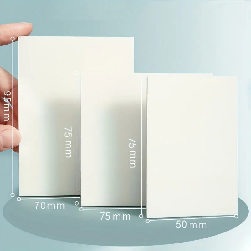 Notas Adhesivas Transparentes - Pack de 50 Hojas Impermeables.