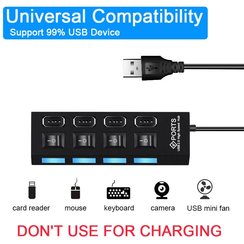Hub USB 3.0 de alta velocidad con 4/7 puertos...