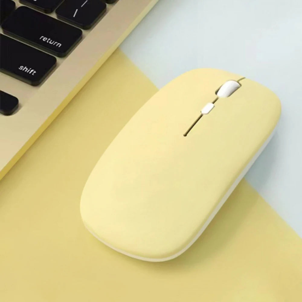 Mouse Inalámbrico Ultra Slim: Bluetooth y Clic Silencioso.