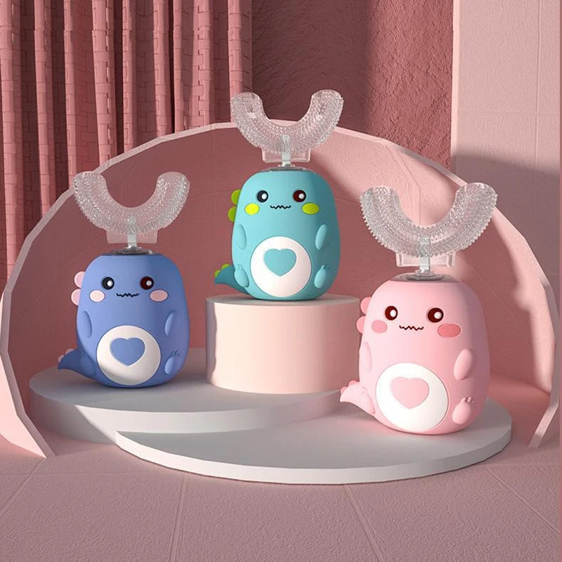 Cepillo Eléctrico 360° para Niños - Limpieza Automática en "U"