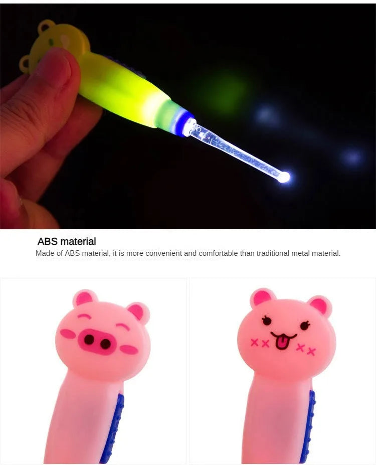 Limpiador de Oídos con Luz LED para Bebés: Limpieza Segura y Precisa