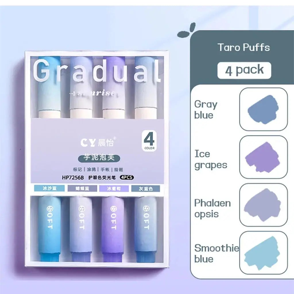 Set de MarcaTextos "Aura" - Pack de 4 Colores en Degradado