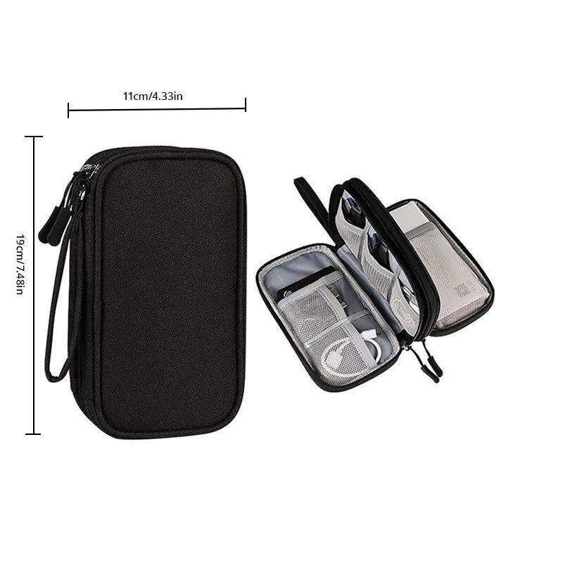 Estuche Organizador de Cables y Gadgets - Maletín de Viaje Portátil