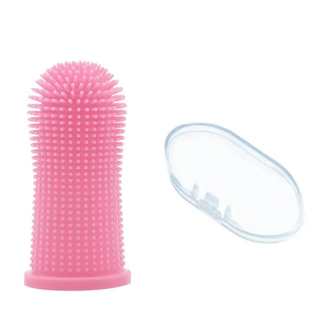 Cepillo de Dedo para Mascotas: Limpieza Dental Suave y Efectiva.