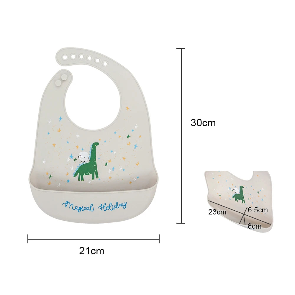 Babero Impermeable con Recolector de Migajas