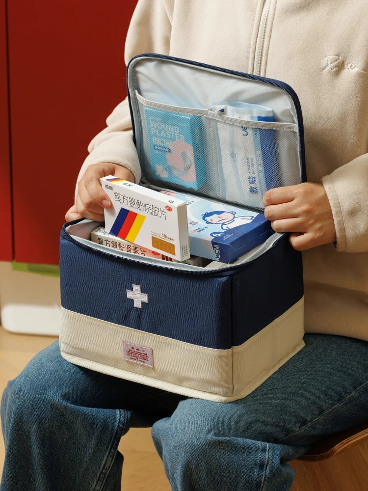 Botiquín de Primeros Auxilios Portátil - Estuche Rígido Organizador