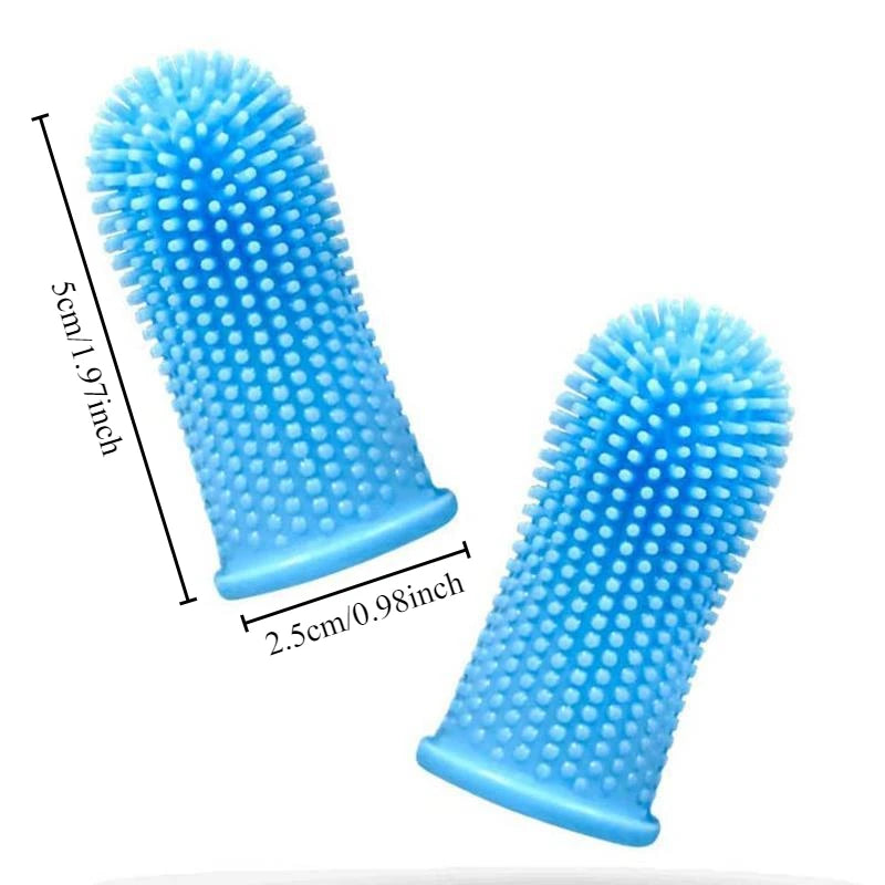 Cepillo de Dedo para Mascotas: Limpieza Dental Suave y Efectiva.