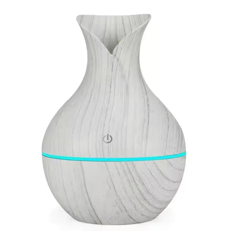 USB Ultrasonic Cool Mist Sprayer Essential Oil Fragrance 200ml Mini Home Wood Grain Air Humidifier Electric Air Aroma Diffuser