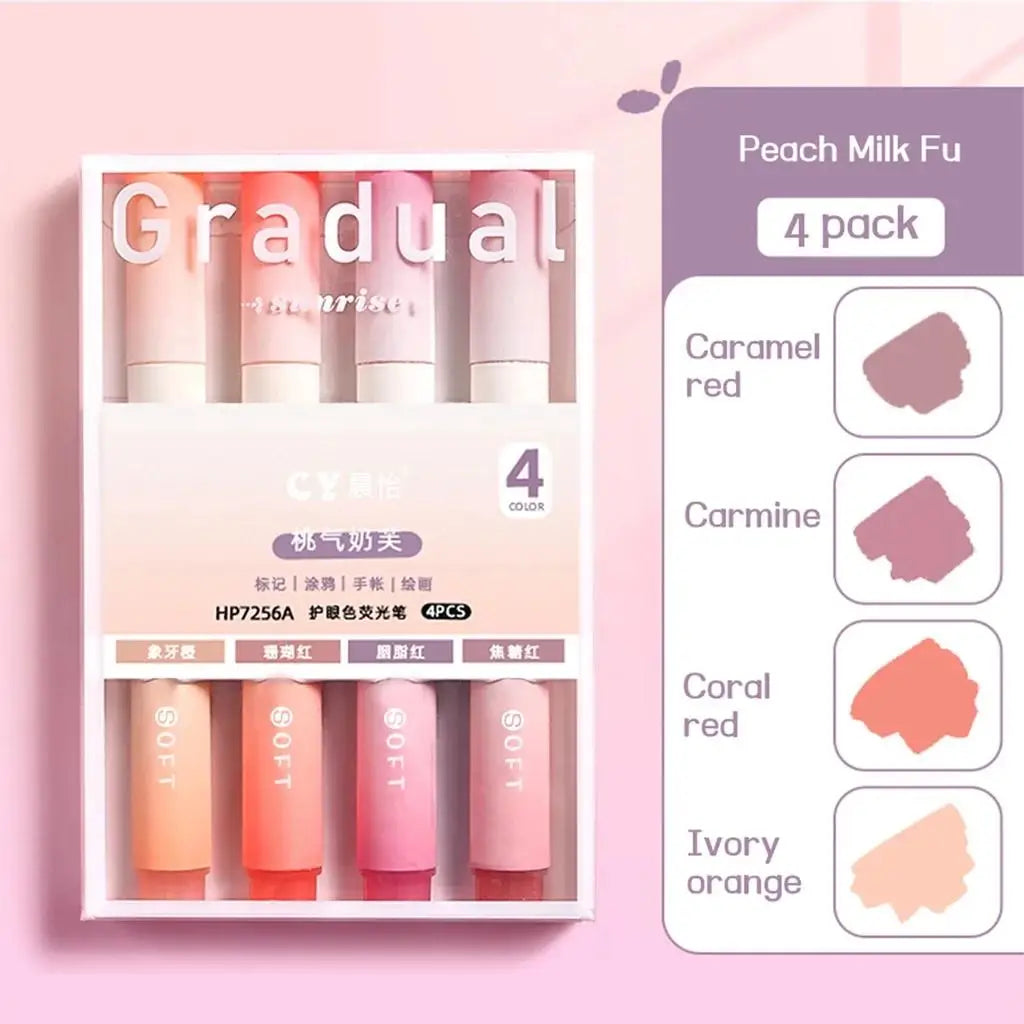 Set de MarcaTextos "Aura" - Pack de 4 Colores en Degradado