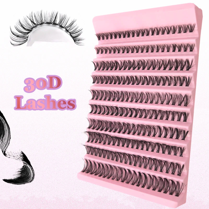 Kit de Extensiones de Pestañas DIY - Lash Clusters con Bond & Seal
