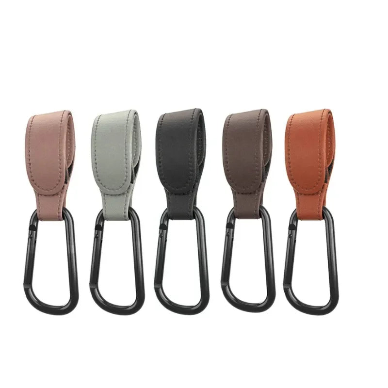 Set de Ganchos Premium para Carriola - Piel Sintética Duradera