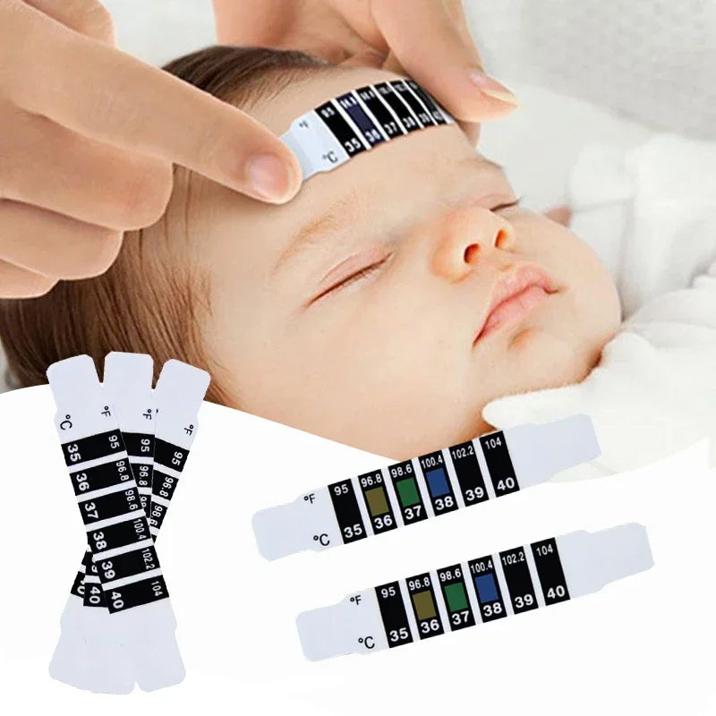 Set de Tiras Termómetro para Bebé - Monitoreo de Fiebre sin Contacto