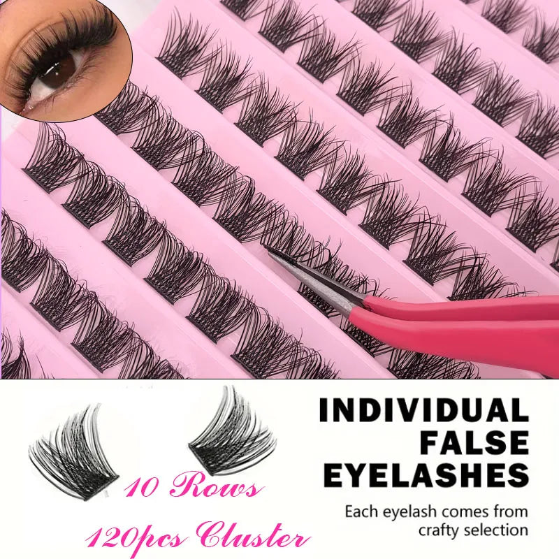 Kit de Extensiones de Pestañas DIY - Lash Clusters con Bond & Seal